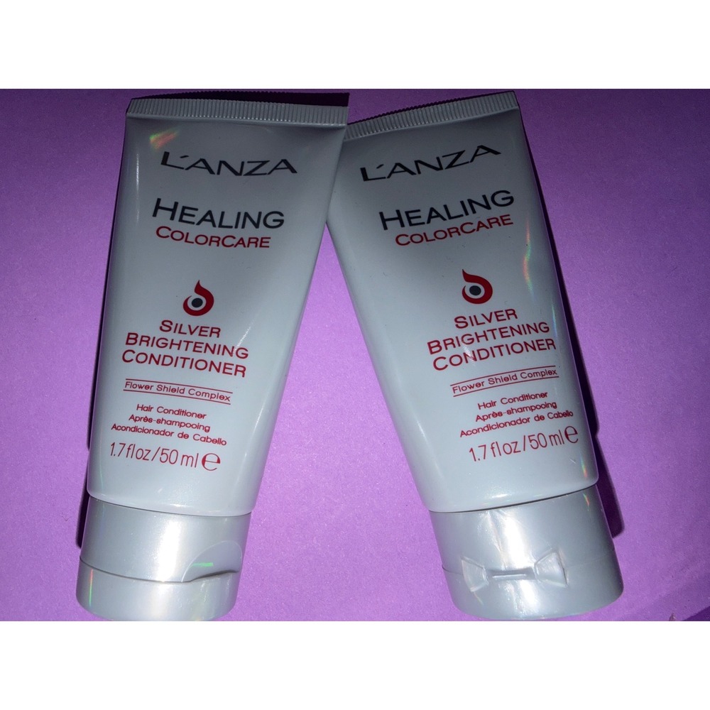 Lanza Healing ColorCare‎ Silver Brightening Conditioner hair care travel  2pk